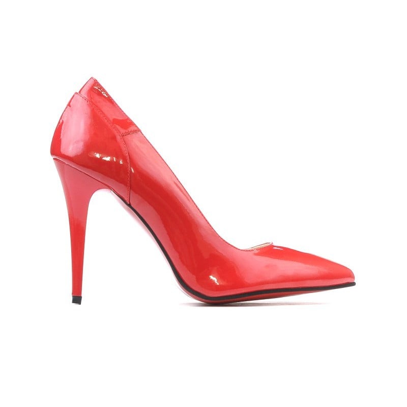 Elegante Damenschuhe 1230 rotes Lackleder