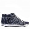 Damenstiefeletten 3283 Lack Indigo