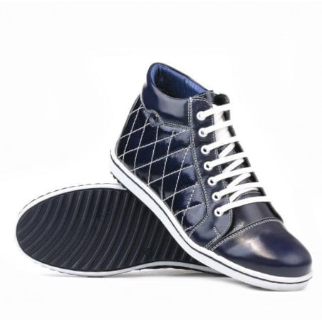 Damenstiefeletten 3283 Lack Indigo