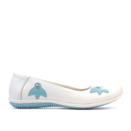 Kinderschuhe 117 weiß+blau