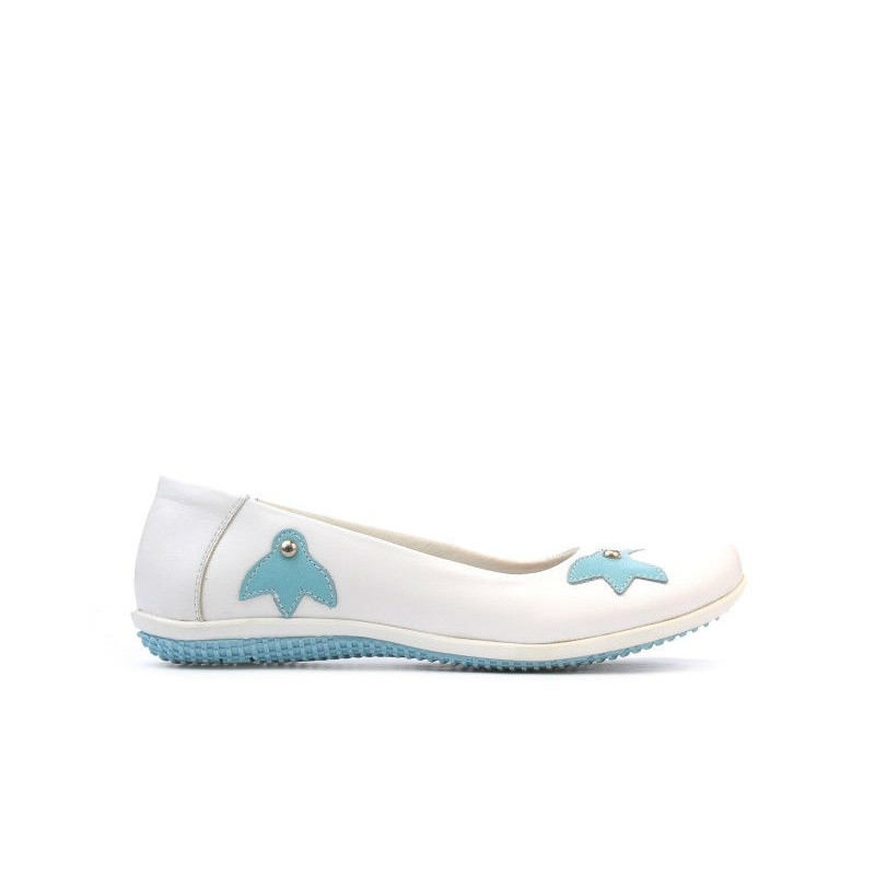 Kinderschuhe 117 weiß+blau