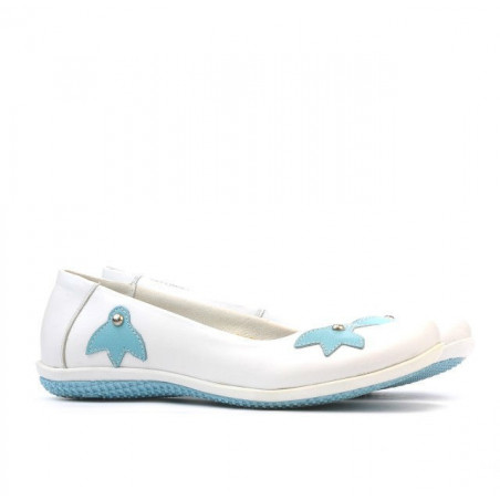 Kinderschuhe 117 weiß+blau