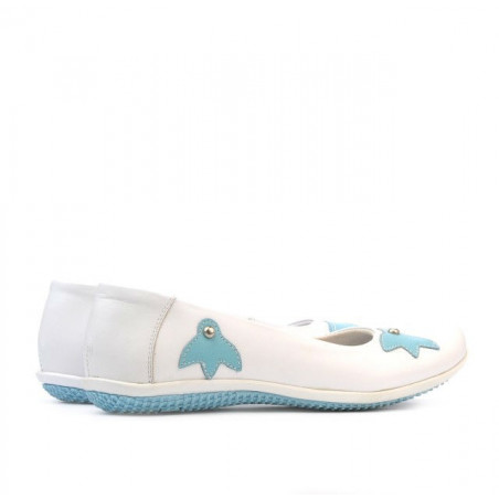 Kinderschuhe 117 weiß+blau