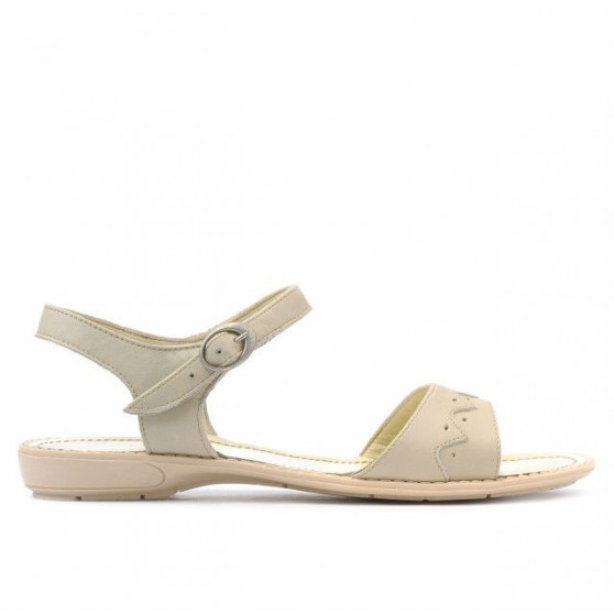 Damensandalen 590 beige+karamell Damensandalen 590 beige+karamell