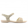 Damensandalen 590 beige+karamell
