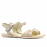 Damensandalen 590 beige+karamell