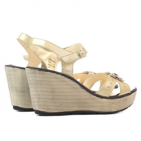 Damen Sandalen 5006 Lack Beige
