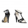 Damen Sandalen 1239-1s schwarzer Lack