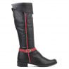 Damenstiefel 3263 schwarz+bordeaux