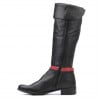 Damenstiefel 3263 schwarz+bordeaux