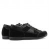 Herren-Sneaker 716 schwarz Velours+schwarz Lack