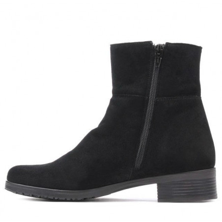 Damenstiefeletten 3284 Schwarz Velours