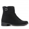 Damenstiefeletten 3284 Schwarz Velours