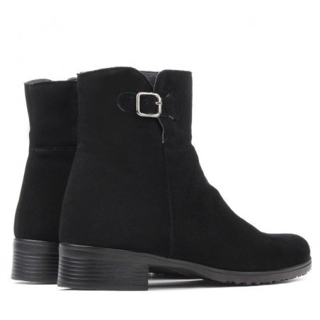 Damenstiefeletten 3284 Schwarz Velours