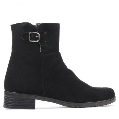 Damenstiefeletten 3284 Schwarz Velours