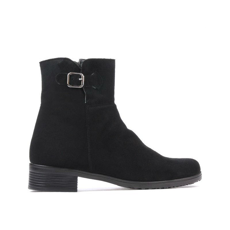Damenstiefeletten 3284 Schwarz Velours