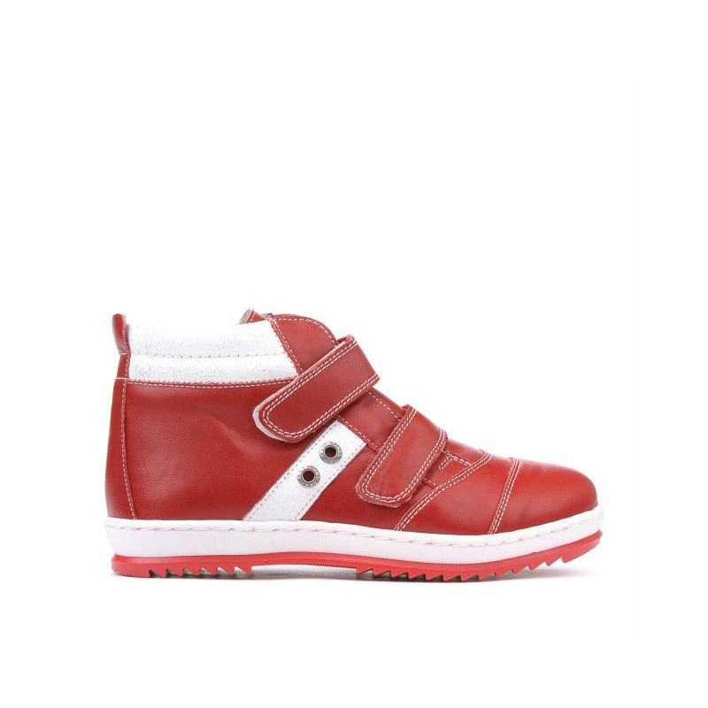 Kinderstiefel 3207 rot+weiß