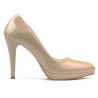 Elegante Damenschuhe 1233 Lack Beige