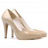 Elegante Damenschuhe 1233 Lack Beige