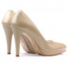 Elegante Damenschuhe 1233 Lack Beige
