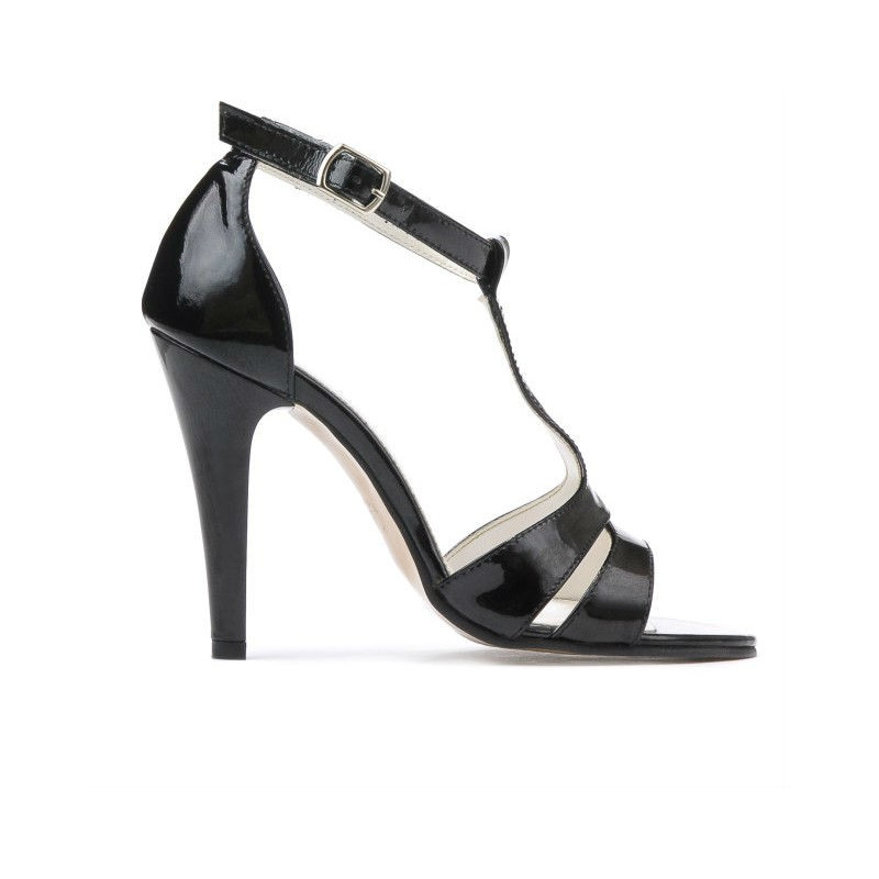 Damen Sandalen 1239-1 schwarz Lack