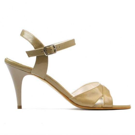 Damen Sandalen 1240 Lack Beige Damen Sandalen 1240 Lack Beige