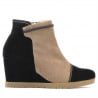 Damenstiefel 1143 schwarz Antilope+Cappuccino