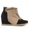 Damenstiefel 1143 schwarz Antilope+Cappuccino