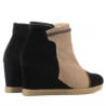 Damenstiefel 1143 schwarz Antilope+Cappuccino