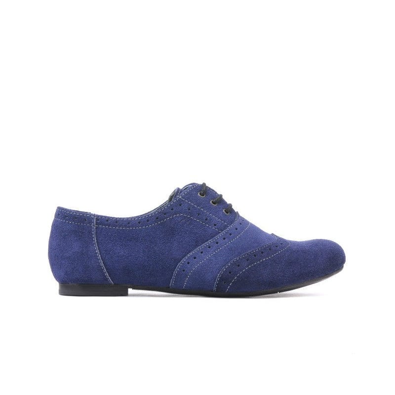 Damen Freizeitschuhe 186 indigo Veloursleder