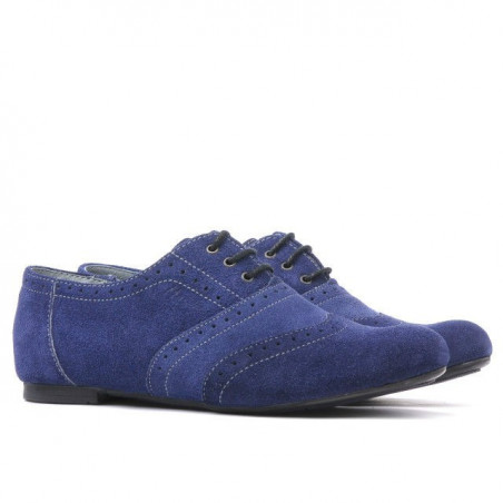 Damen Freizeitschuhe 186 indigo Veloursleder