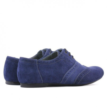Damen Freizeitschuhe 186 indigo Veloursleder