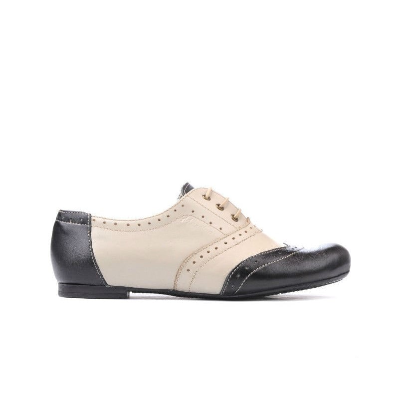 Damen Freizeitschuhe 186 schwarz+beige