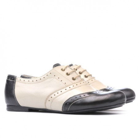 Damen Freizeitschuhe 186 schwarz+beige