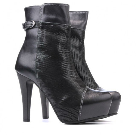 Damenstiefel 1148 schwarz kombiniert