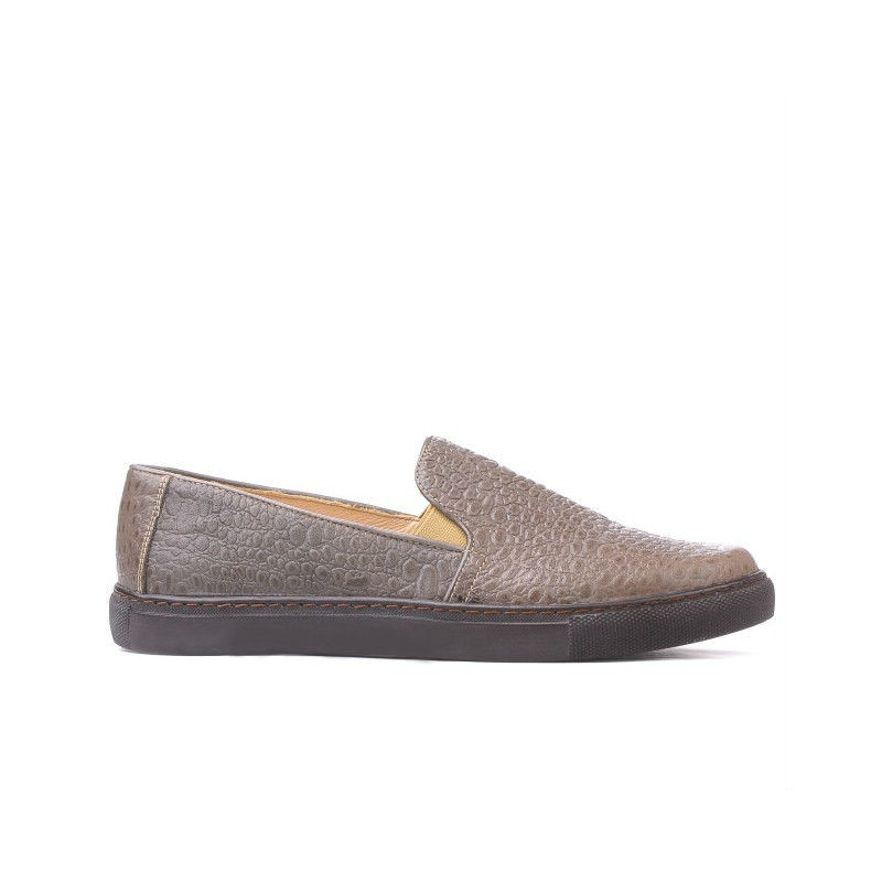 Damen-Sportschuhe 658 Krokodil Sand