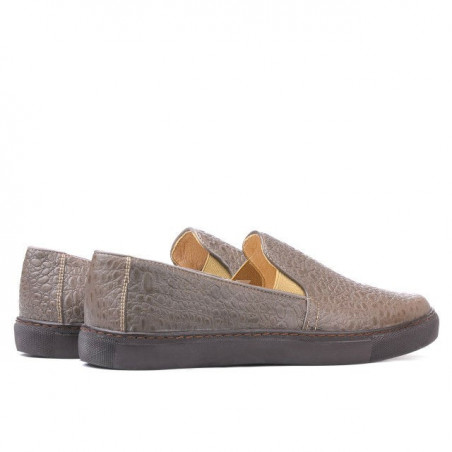 Damen-Sportschuhe 658 Krokodil Sand
