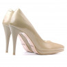 Elegante Damenschuhe 1244 Lack Beige