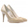Elegante Damenschuhe 1244 Lack Beige