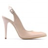 Damen Sandalen 1235 Lack Beige Perlmutt