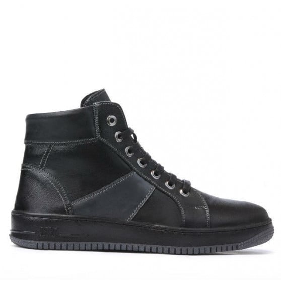 Herrenstiefel 4107 schwarz+grau Herrenstiefel 4107 schwarz+grau