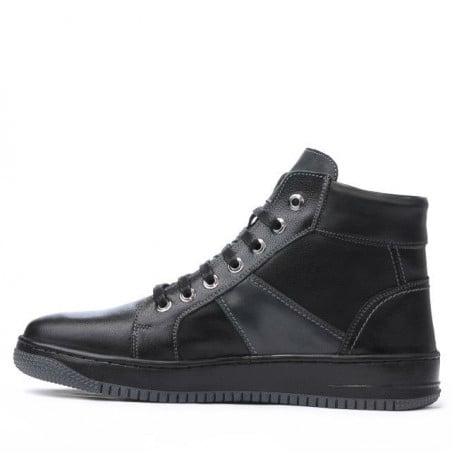Herrenstiefel 4107 schwarz+grau
