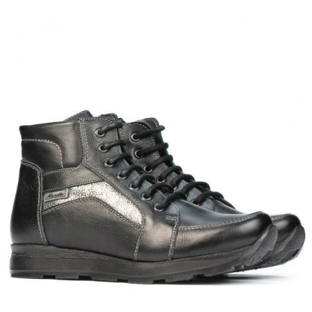 Stiefel 3324 schwarz kombiniert