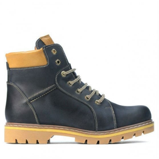 Jugendstiefel 439-1 Tuxon Indigo+Braun Jugendstiefel 439-1 Tuxon Indigo+Braun