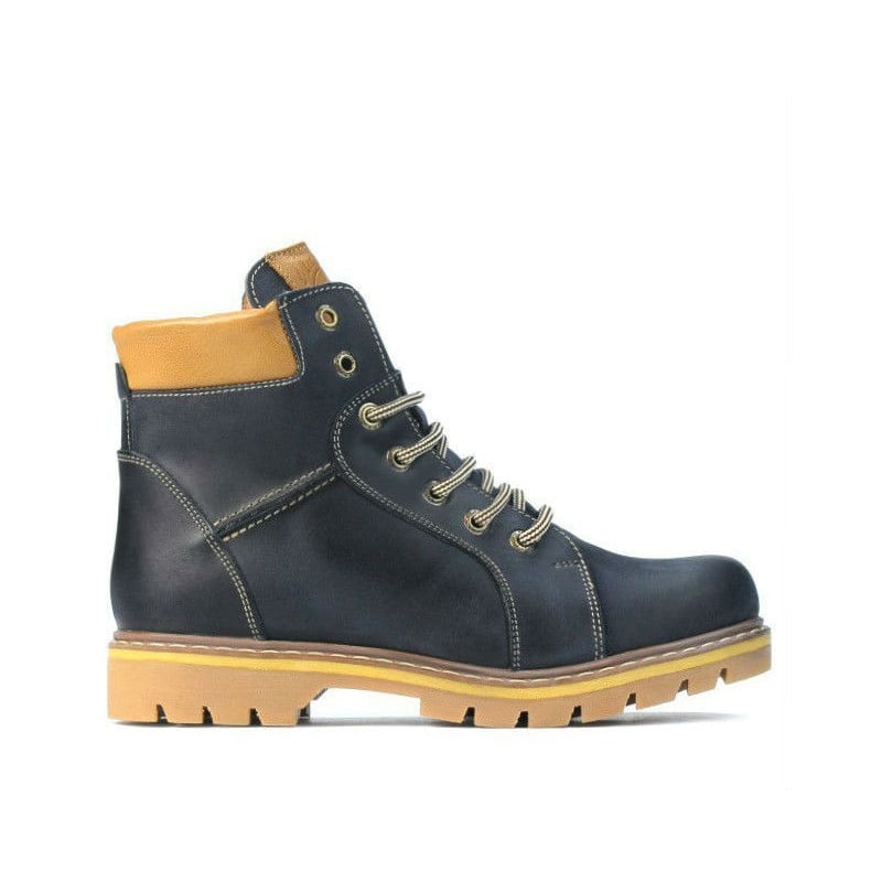 Jugendstiefel 439-1 Tuxon Indigo+Braun