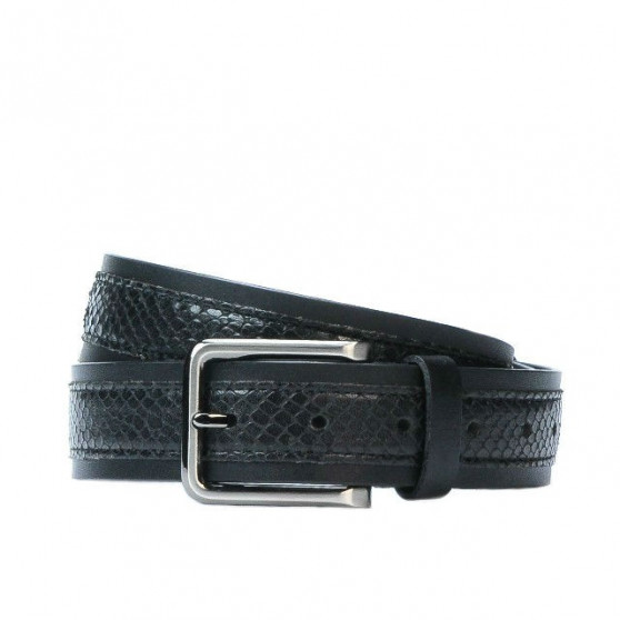 Herren Gürtel 18b Schwarz+Schwarze Schlange Herren Gürtel 18b Schwarz+Schwarze Schlange