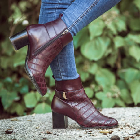 Damenstiefeletten 1169 Bordeaux