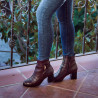 Damenstiefeletten 1169 Bordeaux