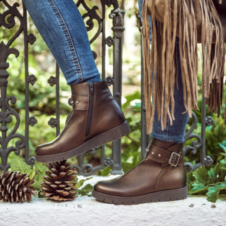 Damenstiefel 3320 kupferfarben lifestyle