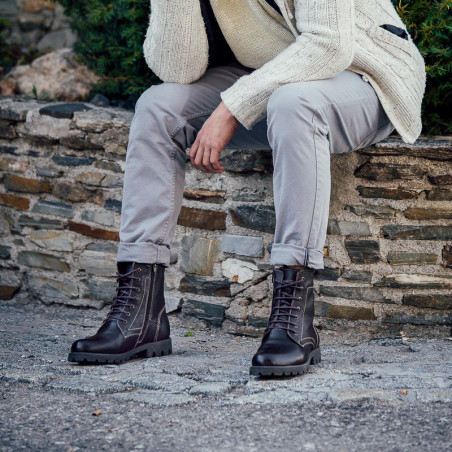 Herrenstiefel 498m Kaffee